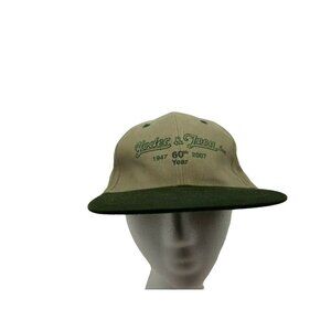 Yoder & Trey Inc 1947 60th Year 2007 Tan Green Adjustable Hat
